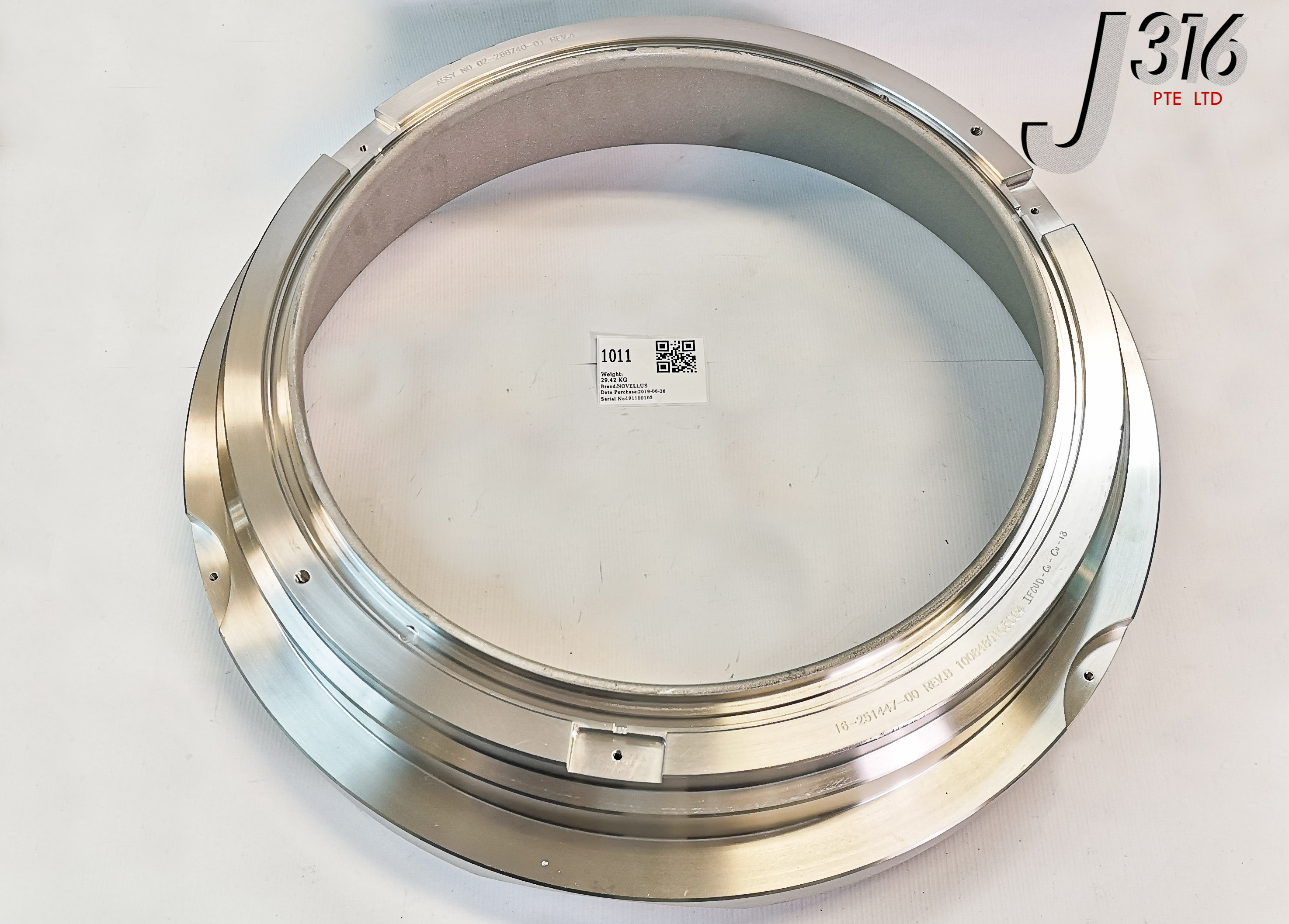 1011 NOVELLUS RING , ANODE , GRIT , HCM PVD300, 02-268740-01 16